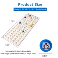 thumbnail image 3 of Bingo Master Board and 7/8" Multi-Color Bingo Balls Set. Bingo Calling Board for Parties, Large Groups, Family Game Night (White), 3 of 7