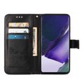 thumbnail image 4 of Dteck Wallet Case for Samsung Galaxy Note 20 Ultra with Kickstand Card Slot Holder Magnetic Clasp Phone Cover, Shining Diamond PU Leather Bracket Shockproof Wrist Strap Flip Folio Case,Black, 4 of 10
