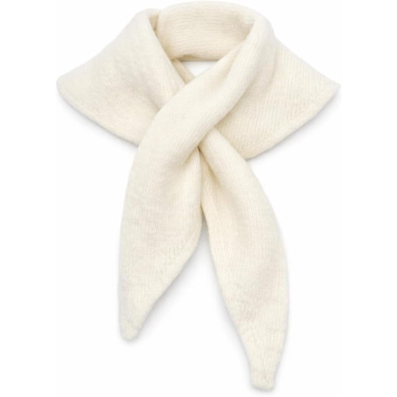 Kukuzhu Triangle Neck Scarf for Women Winter Knitted Lightweight Shawl Wraps Warm Womens Scarves Y2K Fashionb Neck Warmer