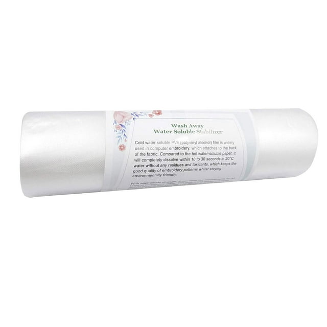 30 Yards Water Soluble Stabilizer Embroidery Stabilizer and Topping DIY Fabric
