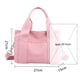 thumbnail image 4 of Bolso de viaje de lona de mano de moda para damas Color sólido para vacaciones (rosa), 4 of 6