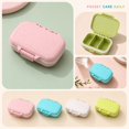 thumbnail image 2 of Pill Organizer 3 Compartment Beige Portable Case for Daily Travel Use, 2 of 6