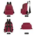 thumbnail image 2 of JIALIOU Mini Backpack Purse for Women Quilted Casual Daypack Small Travel Shoulder Bag, Burgundy, 2 of 7