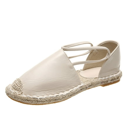 

Shpwfbe Slippers For Women Fashion Casual Flat Round Toe Elastic Band Slip On Sandals Shoes Slippers For Women Indoor And Outdoor Womens Slippers