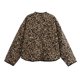 thumbnail image 2 of PB & ZA-Chaqueta de algodón para mujer, abrigo de manga larga con cuello redondo y estampado animal, de un solo pecho, a la moda, para principios de otoño, novedad de 2024, 2 of 5