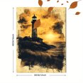 thumbnail image 3 of Qisvanset Framed Canvas Wall Art 12x16 Inch Lighthouse World Light Bible Sketch Poster Art, 3 of 5