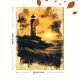 thumbnail image 3 of Qisvanset Framed Canvas Wall Art 12x16 Inch Lighthouse World Light Bible Sketch Poster Art, 3 of 5
