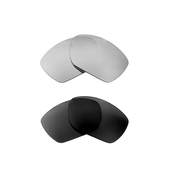 Walleva Polarized Titanium   Black Replacement Lenses For Smith Optics Purist Sunglasses