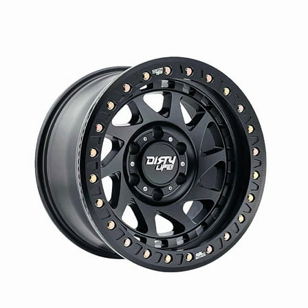 17x9 Dirty Life 9313 Enigma Race Matte Black BEADLOCK Wheel 6x135 (-38mm)