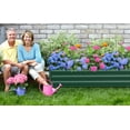 thumbnail image 3 of 6 x 3 x1 Ft Galvanized Garden Bed Steel Planter Box Outdoor Gardening Vegetables Herbs Flowers Green, 3 of 9