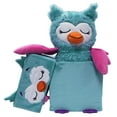 thumbnail image 6 of Happy Nappers: Adorable Storables - Owl - Teal & Pink - 8” Character Box & Surprise 8” Plush Toy w/ Weighted Paws, Square Storage Bin, Kids Age 1+, 6 of 8