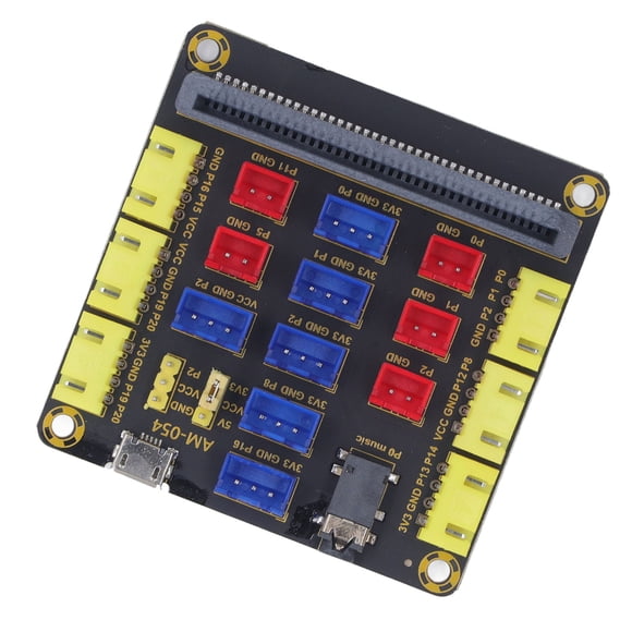 Placa De Expansión Tipo B, Fuente De Alimentación Micro USB Placa De Desarrollo De Expansión De Sonido De 3,5 Mm PCB Instalación Fácil Profesional DC 3.3~5.5V Para Computadora