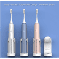 thumbnail image 6 of simpletome Adhesive Electric Toothbrush Holder Wall Mounted Tooth Brush Organizer 4 Pack (ABS Plastic), 6 of 7
