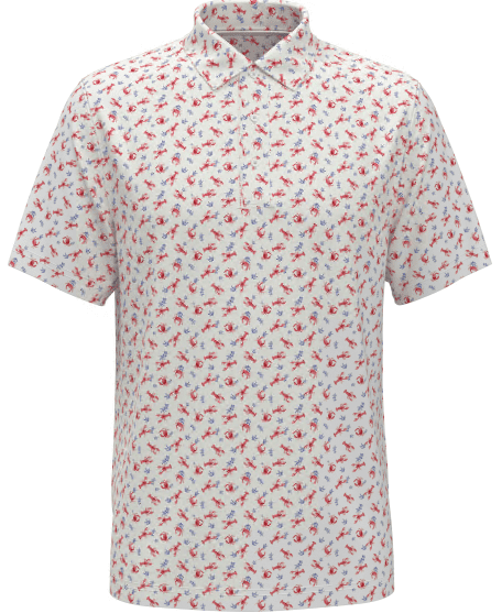 Ben Hogan Boys & Big Boys Performance Golf Polo Shirt: Lobster Print, Sizes 4-18