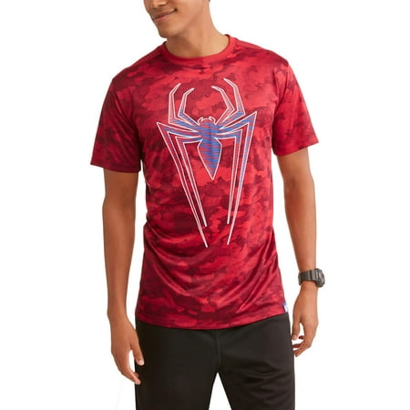 Spider-Man Logo Big Men's Active Graphic T-Shirt