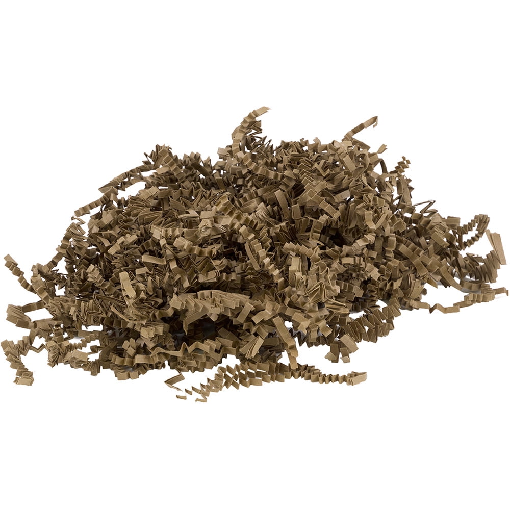 JAM Paper Crinkle Cut Shred Tissue Paper, Kraft, 20lb/Box