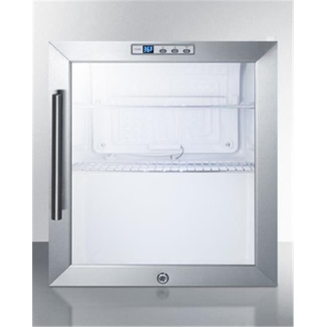 Summit 1.7 cu. ft. Compact Commercial Glass Door Refrigerator