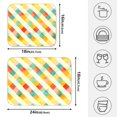 thumbnail image 2 of Ryvnso Vintage Checkered-a1 Dish Drying Mat for Kitchen Countertop 18x24 Large Dish Pad Drainer Rack Dish Sink Mats, 2 of 7