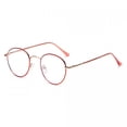 thumbnail image 5 of HBMYN Women Round Reading Glasses Metal Blue Light Blocking Readers Red Presbyopic Glasses Eyeglass Frame Blue Light Glasses for Computer Use, 5 of 7