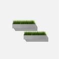 thumbnail image 7 of Veadek Geo Series Short Hanging 16" Planter - 2-Pack Gray, 7 of 7