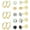 Gold, variant on Surgical Steel Earrings for Sensitive Ears Hypoallergenic 20G Stainless Steel Stud Hoop Earrings for Women Men Small Opal Ball CZ Surgical Steel Flat Back Earrings Cartilage Earrings Hoop Stud