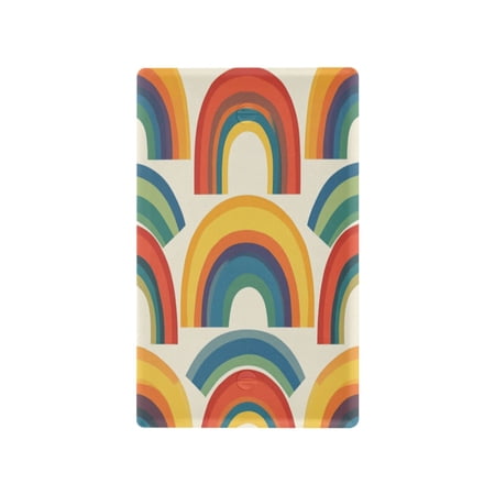 Switch Panel Switch Decoration 2.76x4.53x0.28 Inches Unused Outlet Cover Switch Plate Wall Plates Living Room Kitchen Bedroom Study Switches Pretty Rainbow1