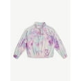thumbnail image 4 of Justice Girl's Track 1/2 Zip Jacket, Sizes XS - XLP, 4 of 6