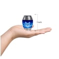 thumbnail image 3 of Owl Keepsake Urns For Ashes Adult Man Set Of 4, Blue Cremation Urns For Human Ashes Adult Female, 1 Large Urn For Mom And Dad, Decorative Memorial Urn For Mother (10&3) Inch, 3 of 7