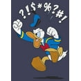 thumbnail image 2 of Men's Mickey & Friends Donald Duck Angry Jump  Tank Top Navy Blue Small, 2 of 4