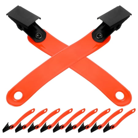 12 Pcs Reflector Clips for Tree Stand Fluorescent Label Holder Target/archery Target Pvc