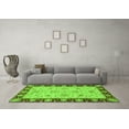 thumbnail image 3 of Ahgly Company Indoor Rectangle Abstract Green Modern Area Rugs, 7' x 10', 3 of 4