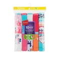 thumbnail image 3 of Hanes Girls' Tagless Super Soft Cotton Briefs, 10 pack, Sizes 4-16, 3 of 5
