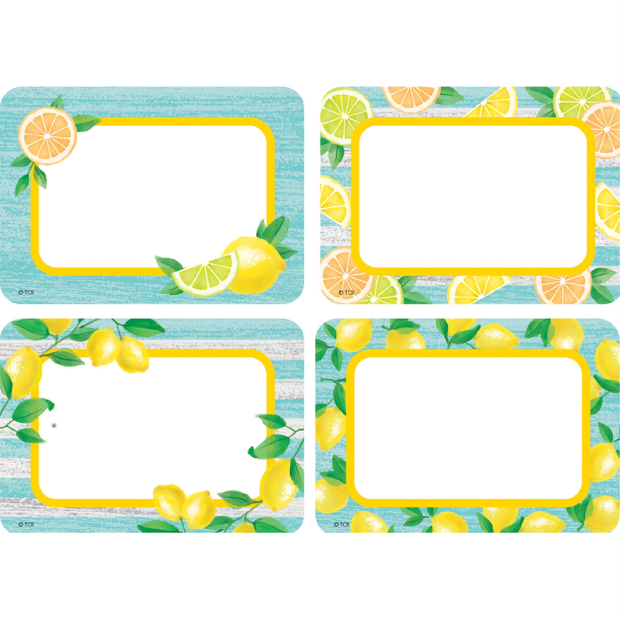 Teacher Created Resources Tcr84 Lemon Zest Name s Labels Multi Pack Walmart Com