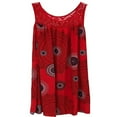 thumbnail image 1 of Robes Courtes Décontractées Bohèmes Amples Sans Manches à Fleurs pour Femmes Grande Taille, 1 of 2