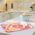 thumbnail image 6 of Yayeee Dish Drying Mat for Kitchen Counter 16"x18" Microfiber Absorbent Pad, Pink Grapefruit Slices, 6 of 7
