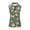 Butterfly Floral Print, variant on USA Flag Dog Print Sleeveless Golf Tennis Shirts for Ladies, Half Zip Neck Breathable for Sports Hiking, Half Zip Neck Collar Lightweight Womens Golf Shirt