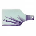 thumbnail image 1 of Flower Cutting Board, Ombre Color Change Style Leaves Water Colored Print Calming Details Image, Decorative Tempered Glass Cutting and Serving Board, Wine Bottle Shape, Purple and White, by Ambesonne, 1 of 1