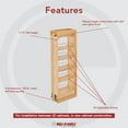 thumbnail image 4 of Rev-A-Shelf 432-WF33-6C 6 In Wood Wall Filler Cabinet Organizer, Maple, 4 of 7