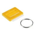thumbnail image 4 of Uxcell 28x22mm Plastic Key Tags with Split Keyring Yellow 10 Count, 4 of 4