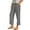 A-Gray, variant on Cotton Linen Cropped Pants Women Loose Wide Straight Leg Capris Summer Business Casual Work Pants Ankle Length Chino Trousers with Pockets