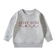thumbnail image 2 of AUDeals Kids Valentine Hoodie - Long Sleeve Print Pullover Sweatshirt for Toddler Boys and Girls, Fall Winter Holiday Casual Wear, 2 of 7