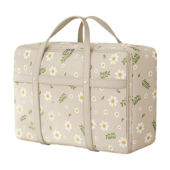 Btomtd Reinforced Storage Bag for Heavy Duty Moving, Oversized Totes with Handles for Quilt and Clothing Storage, Moving Bag with Double Zipper, 60L, M