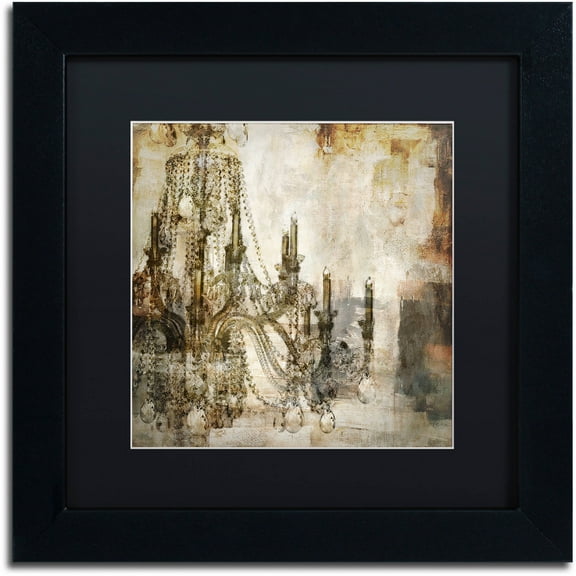 Trademark Fine Art "Lumi?res I" Canvas Art by Color Bakery Black Matte, Black Frame