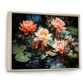 thumbnail image 2 of Designart "Koi Pond China Art painting" China Art Floater Framed Wall Decor, 2 of 7