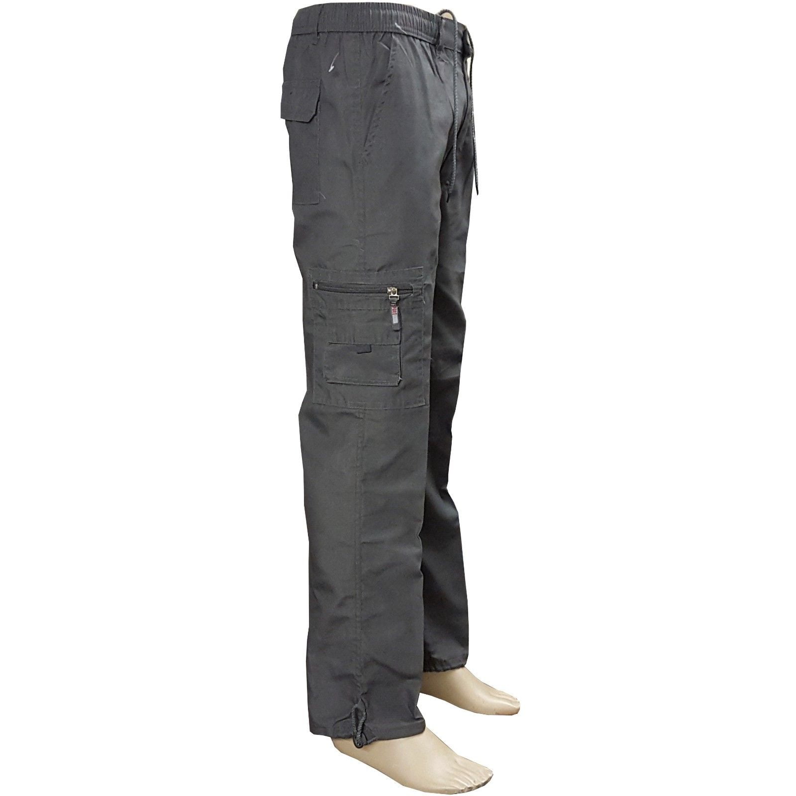 Combat Style Work Trousers Heavy Duty Pants Knee Pad Pocket Cargo Multi Pockets.