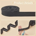 thumbnail image 4 of 24 Yards Double Fold Bias Tape Fabric Bias Binding Tape Seam Binding Tape 0.78 Inch Wide Black Bias Tape with White Dot Sewing Tape, 4 of 6