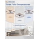 thumbnail image 2 of Ventilador de techo ZMISHIBO de 61 cm con luz LED y 6 velocidades con control remoto, 2 of 7
