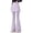 Purple, variant on Girls Two Piece Pants Built In Shorts Flared Leg Design Activewear For Yoga Dance Everyday Comfort