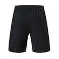 thumbnail image 3 of Stamzod Men's Athletic Running Shorts Gym Workout Shorts Quick Dry Lightweight Sports Basketball Exercise Tennis Black B L, 3 of 4