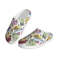 thumbnail image 2 of Lsque America Landmarks1 Pattern Womens Comfort Cotton on Scuff With Memory Foam and Anti-skid Sole Slipper-46/47, 2 of 7